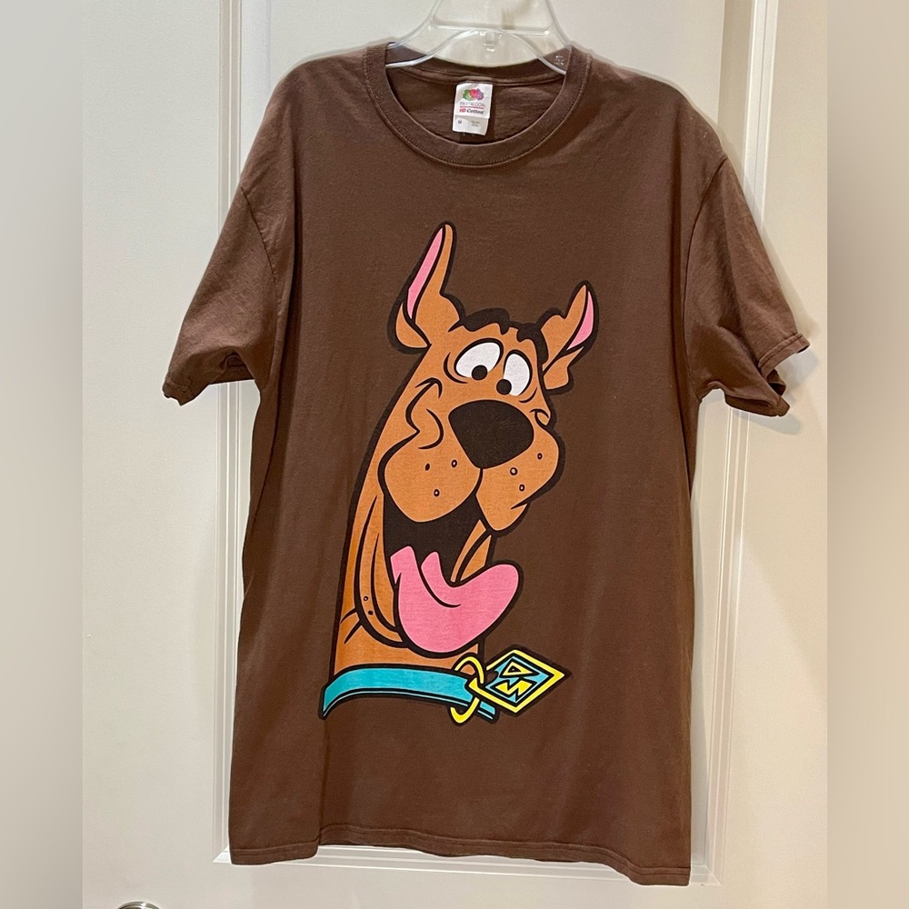 Scooby-Doo Graphic Brown Tee Short Sleeve Size M
